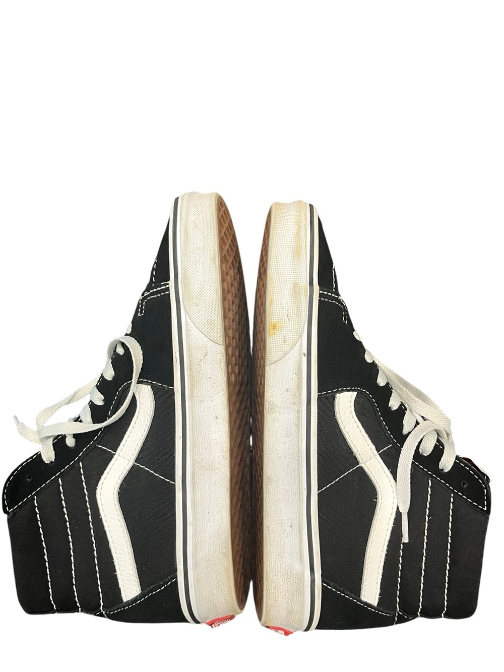 Vans | Off The Wall Hi Top Old Skool Skate Shoes Black Size Men 6 Women 7.5 - Picture 7 of 10